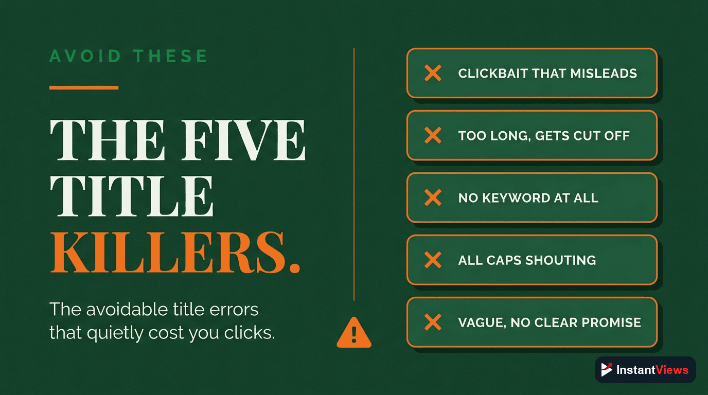 Common Title Mistakes to Avoid