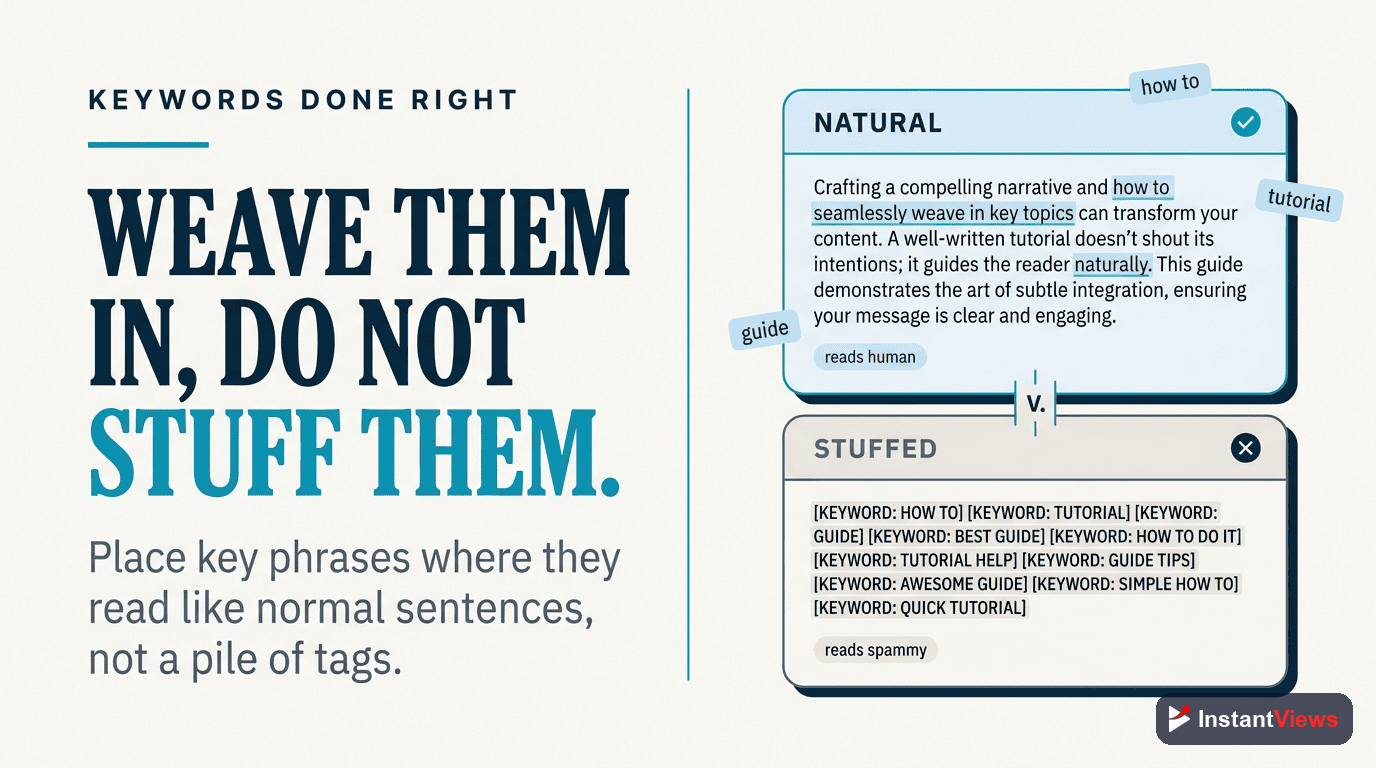Including Keywords Naturally