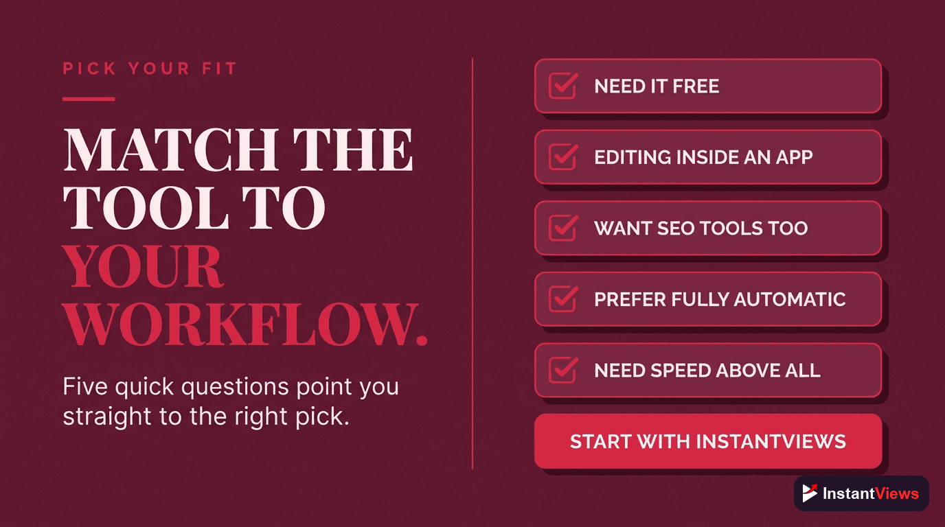 How to Choose the Right Tool