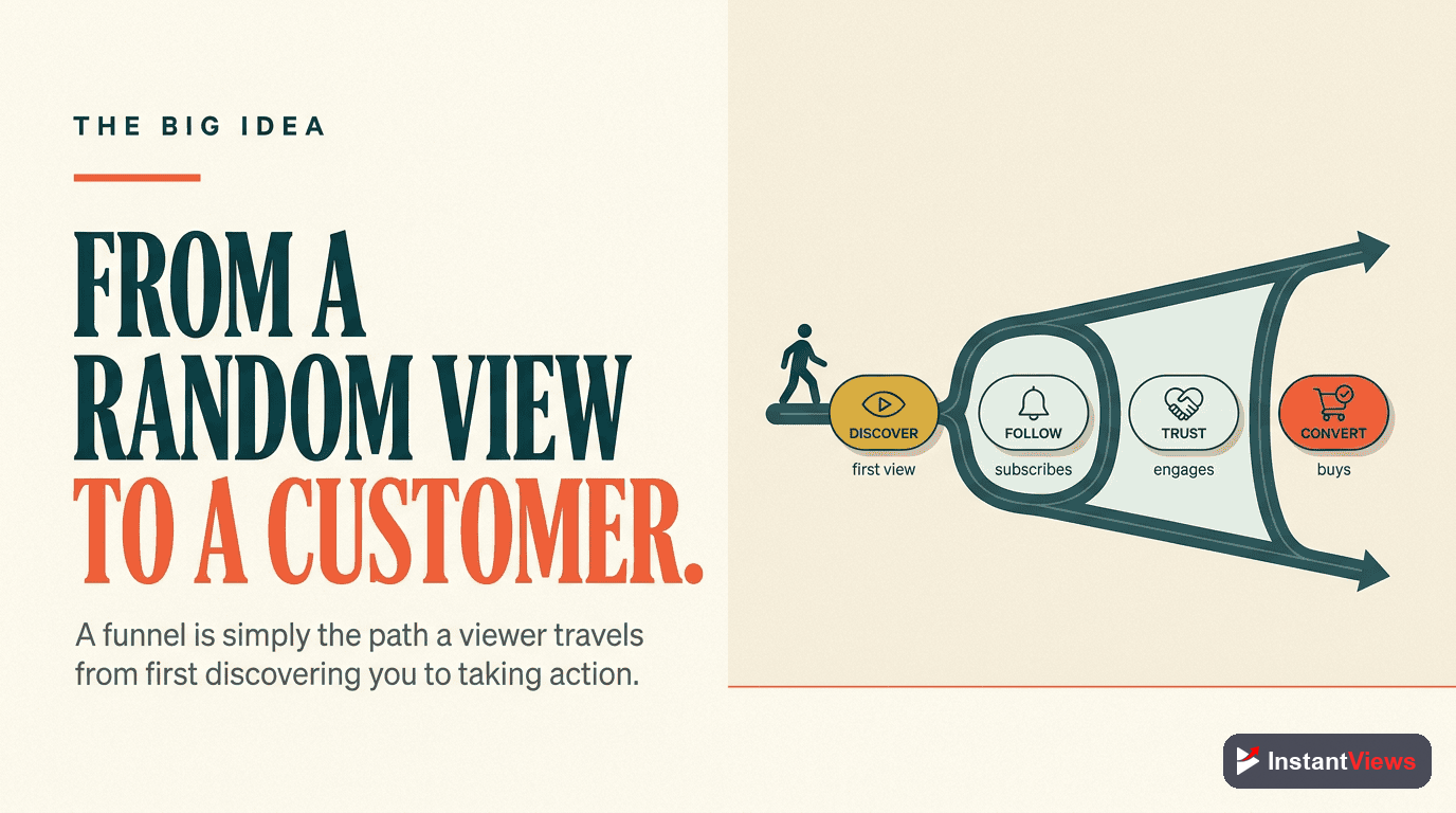 How a YouTube marketing funnel works, from first discovery to a loyal customer