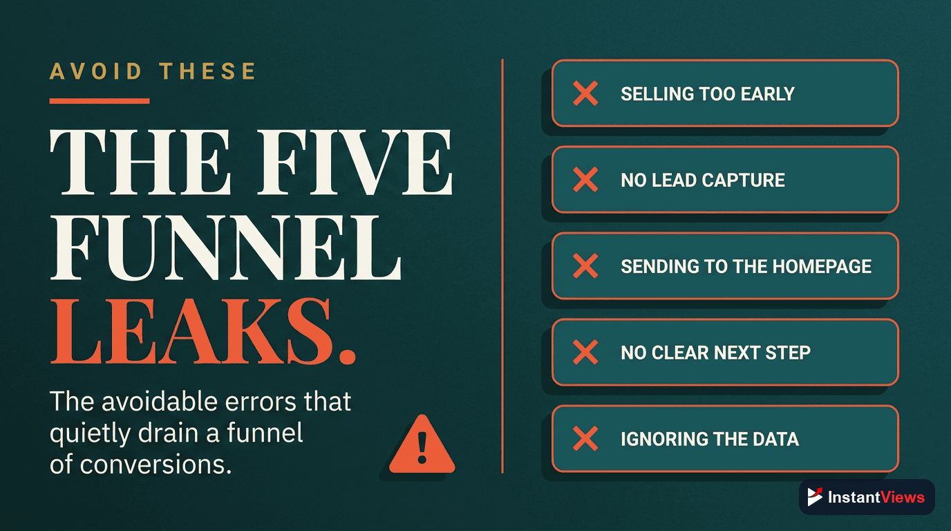 The five common YouTube funnel mistakes to avoid
