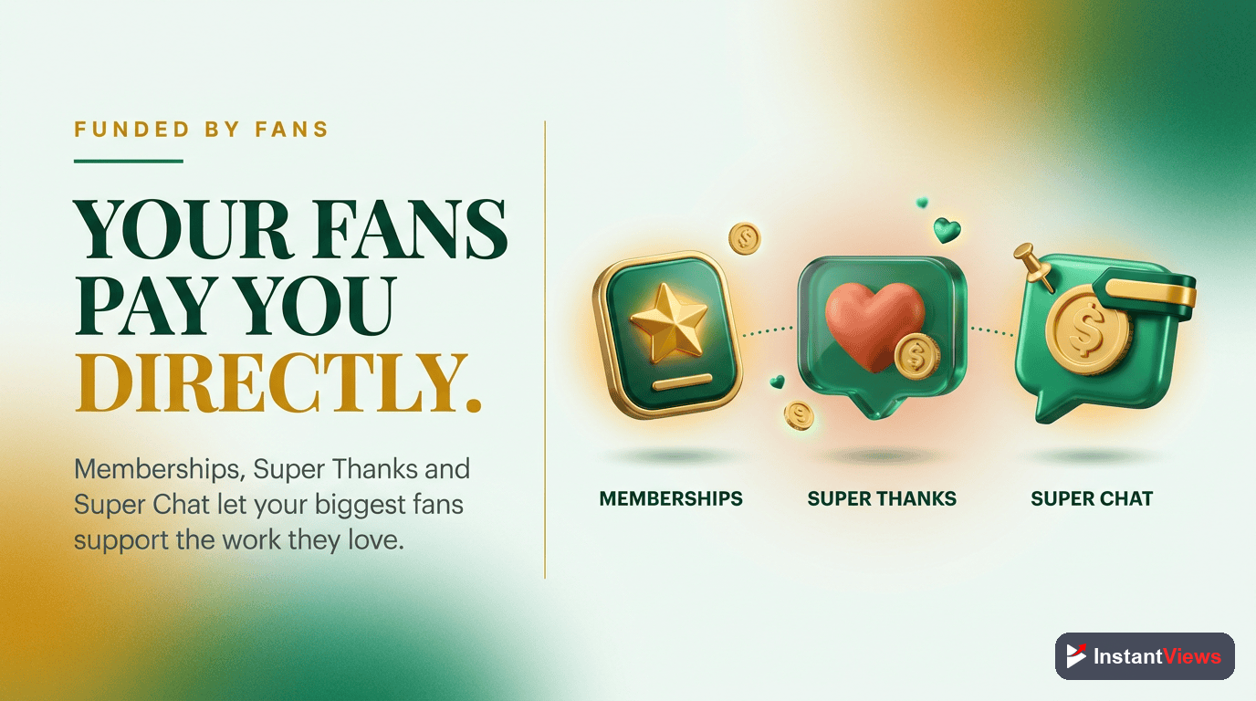 Fan Funding: Memberships, Super Thanks & Super Chat
