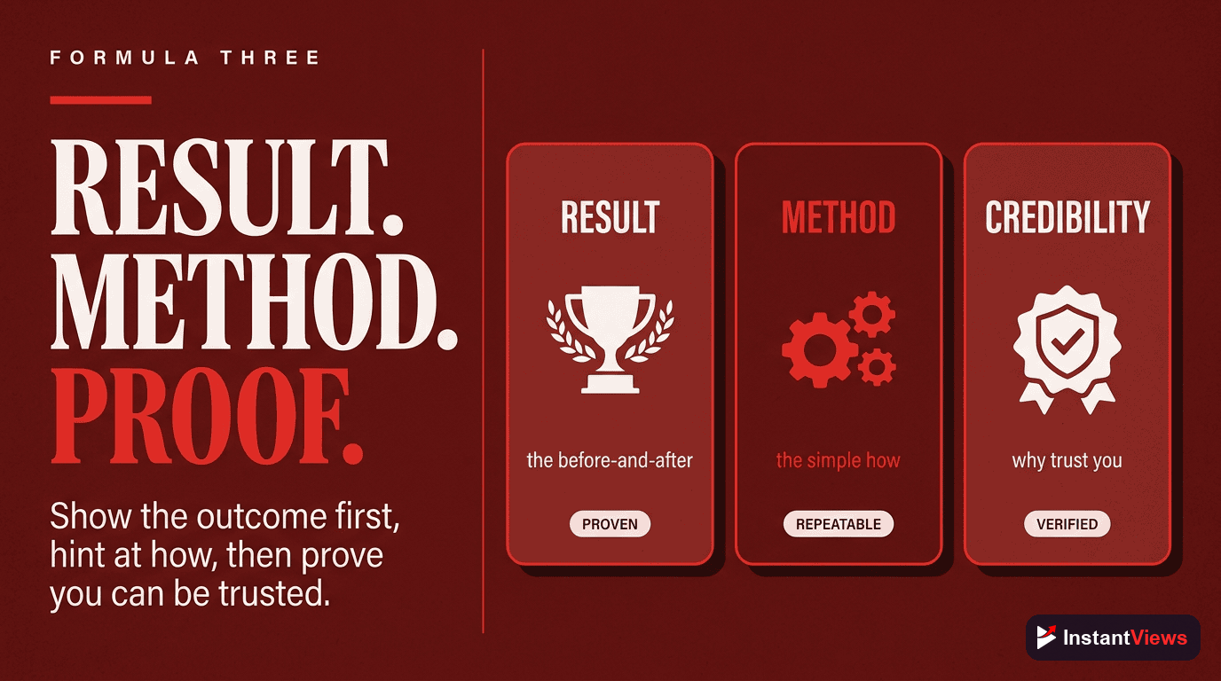 Formula #3: Result + Method + Credibility