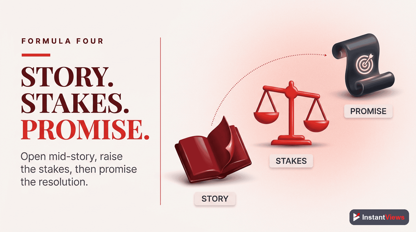 Formula #4: Story + Stakes + Promise