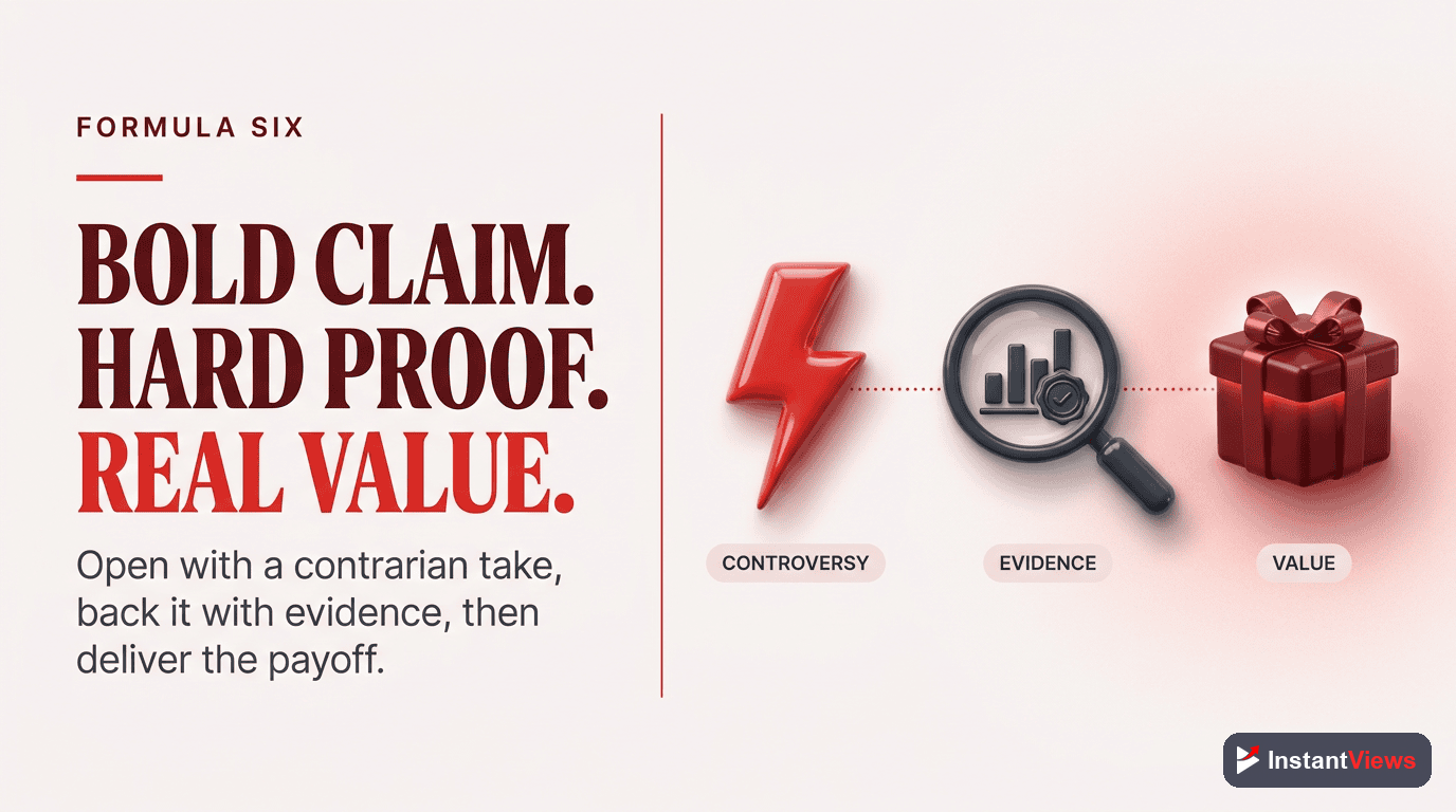 Formula #6: Controversy + Evidence + Value Prop