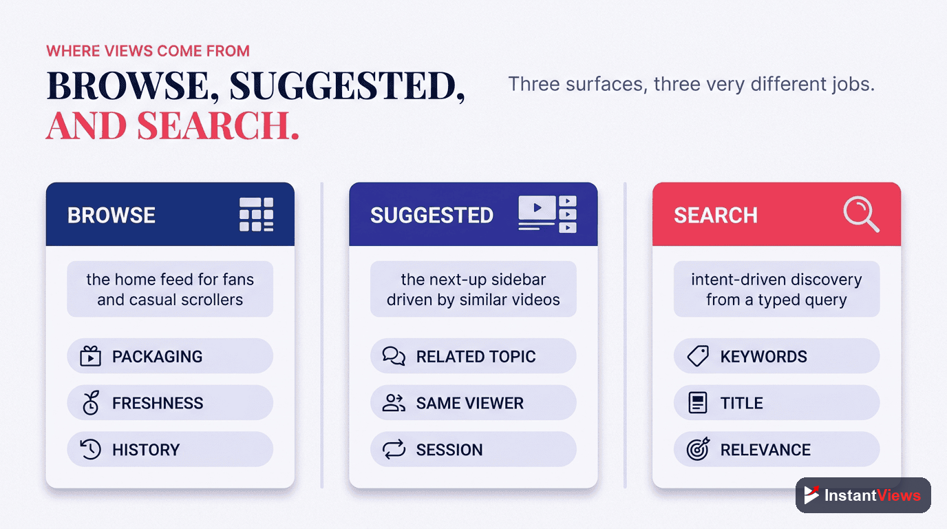 Browse vs Suggested vs Search