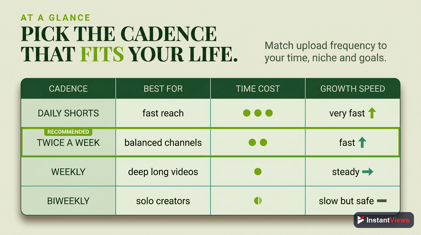 Upload Frequency: Which Cadence Suits You