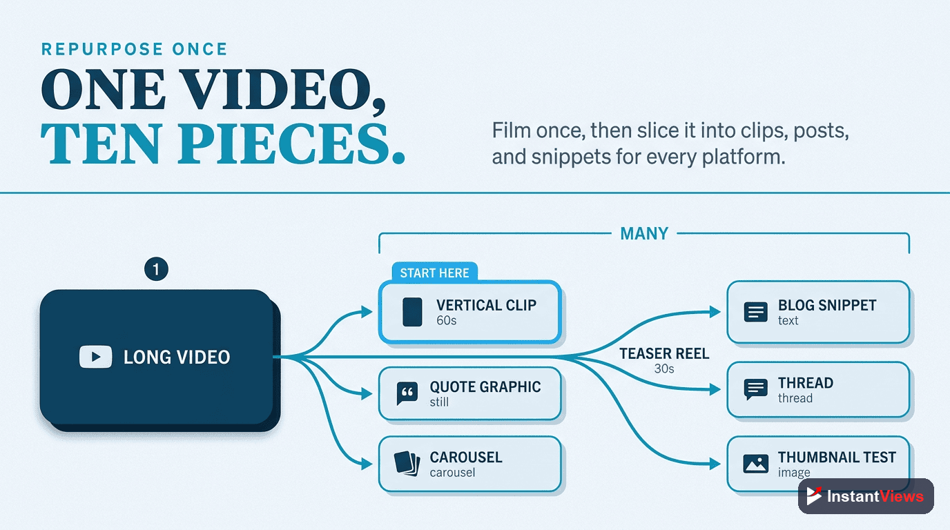 Repurpose One Video Into Many Pieces