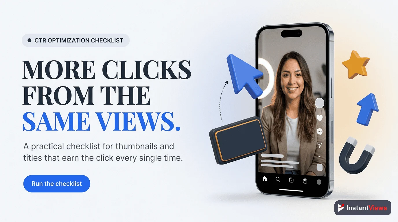 YouTube CTR Optimization Checklist (2026)
