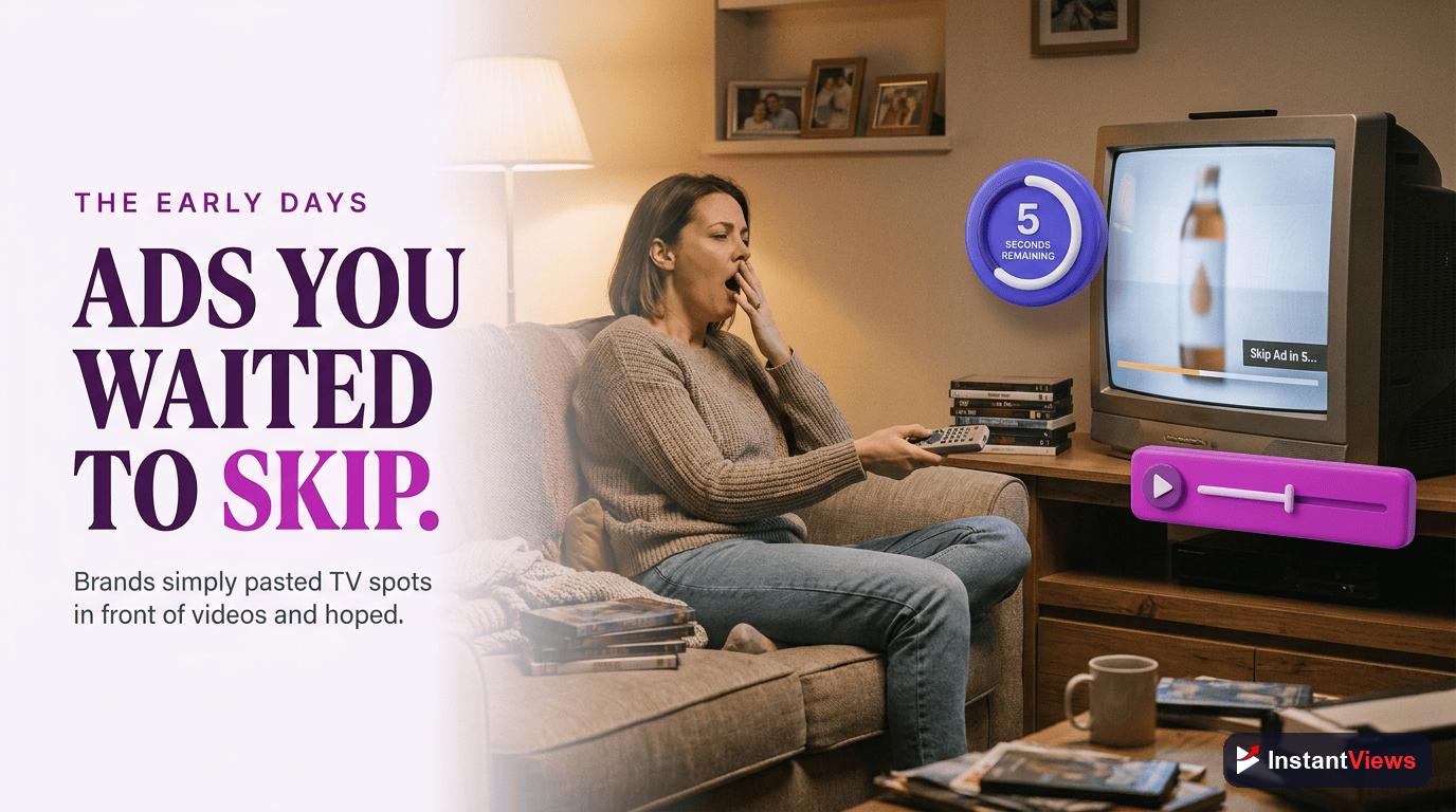 The Early Days: Pre-Roll and Repurposed TV Ads