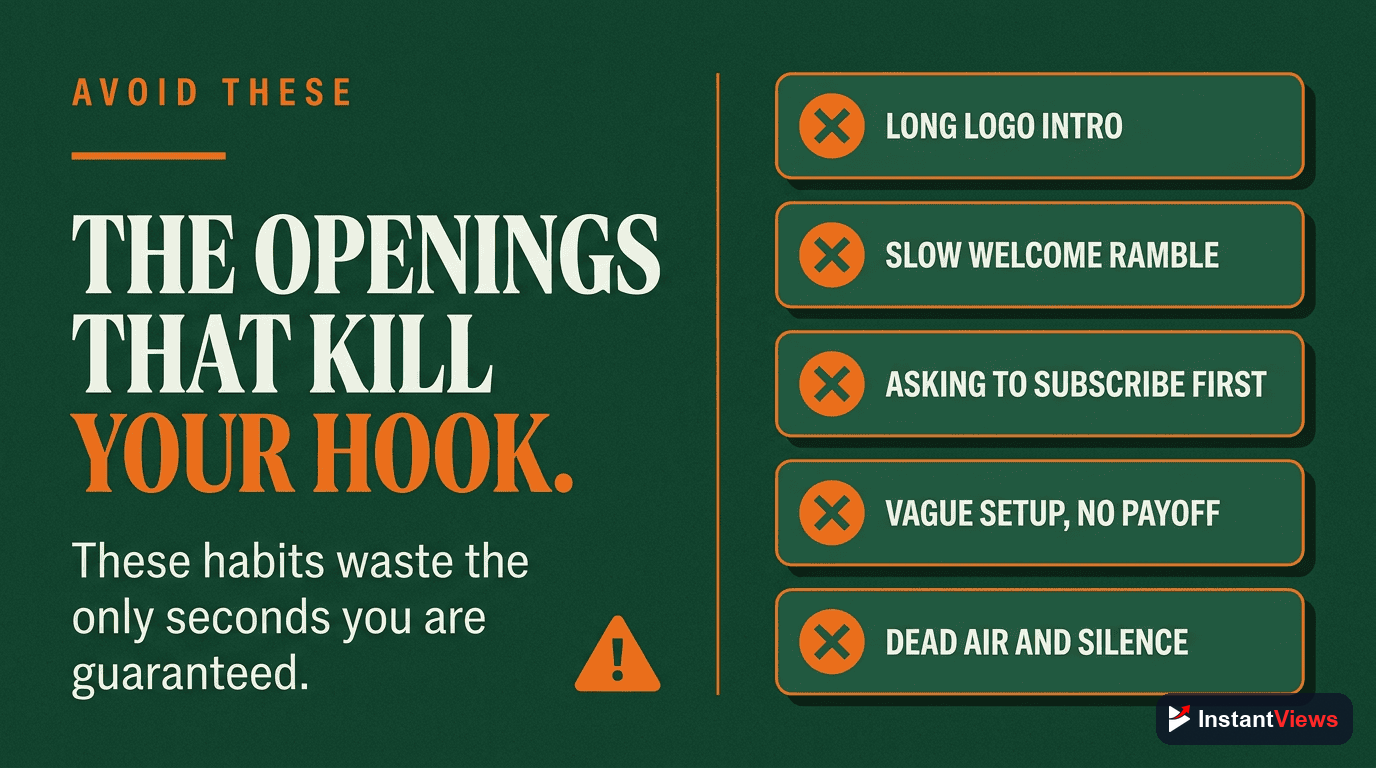 What to Avoid in the First 3 Seconds