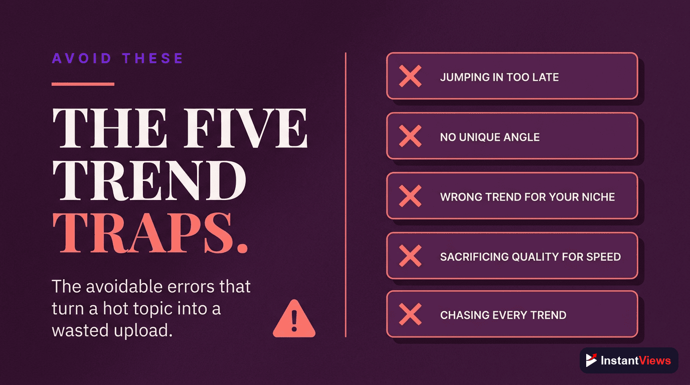 Mistakes That Kill Trending Content