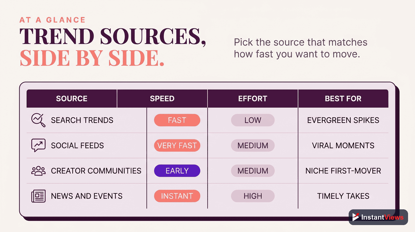 Trend Sources at a Glance