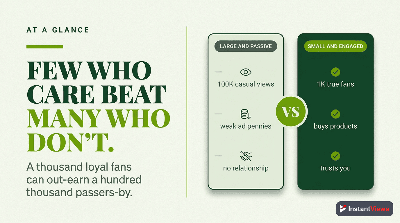 Why a Small Engaged Audience Out-Earns a Large One