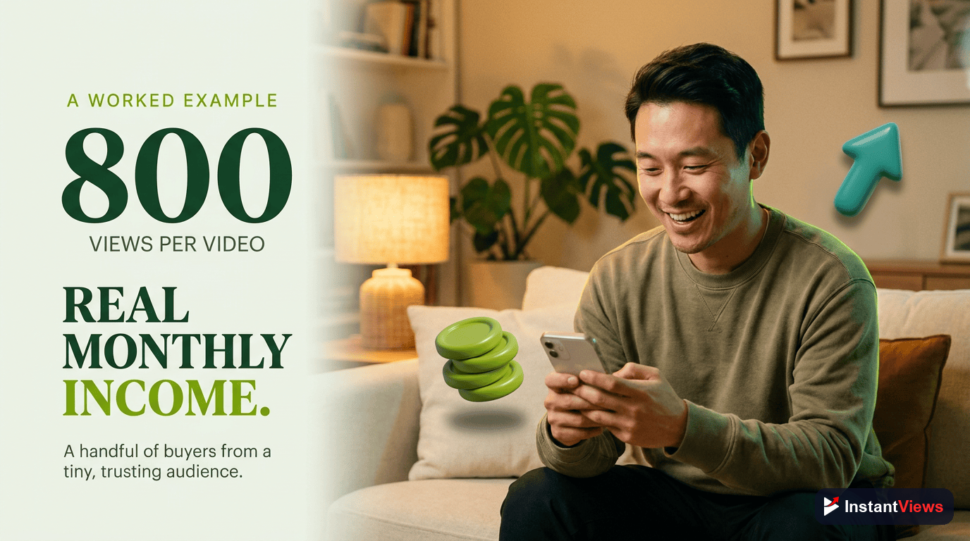 A Worked Example: 800 Views, Real Income
