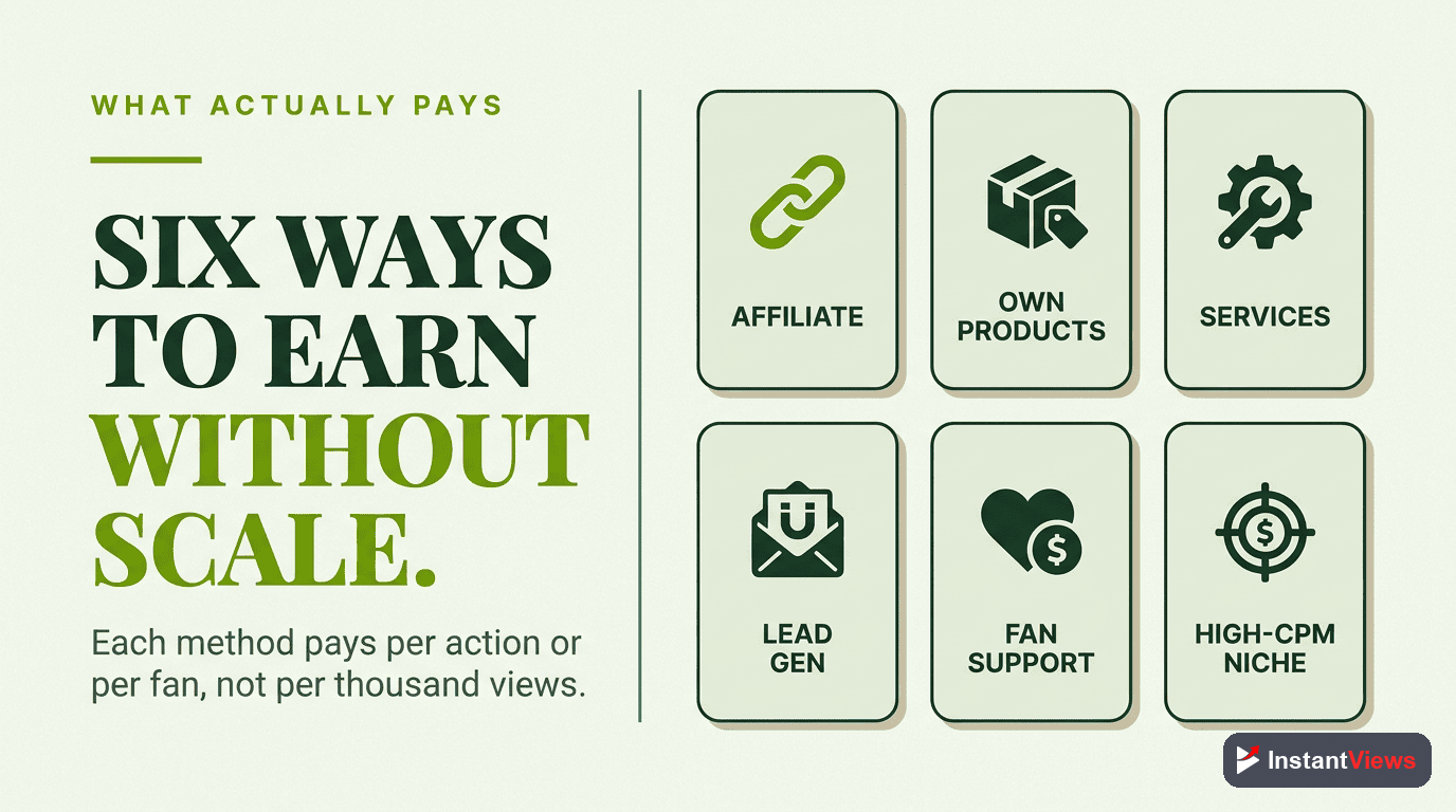 Monetization Methods That Work at Low Views