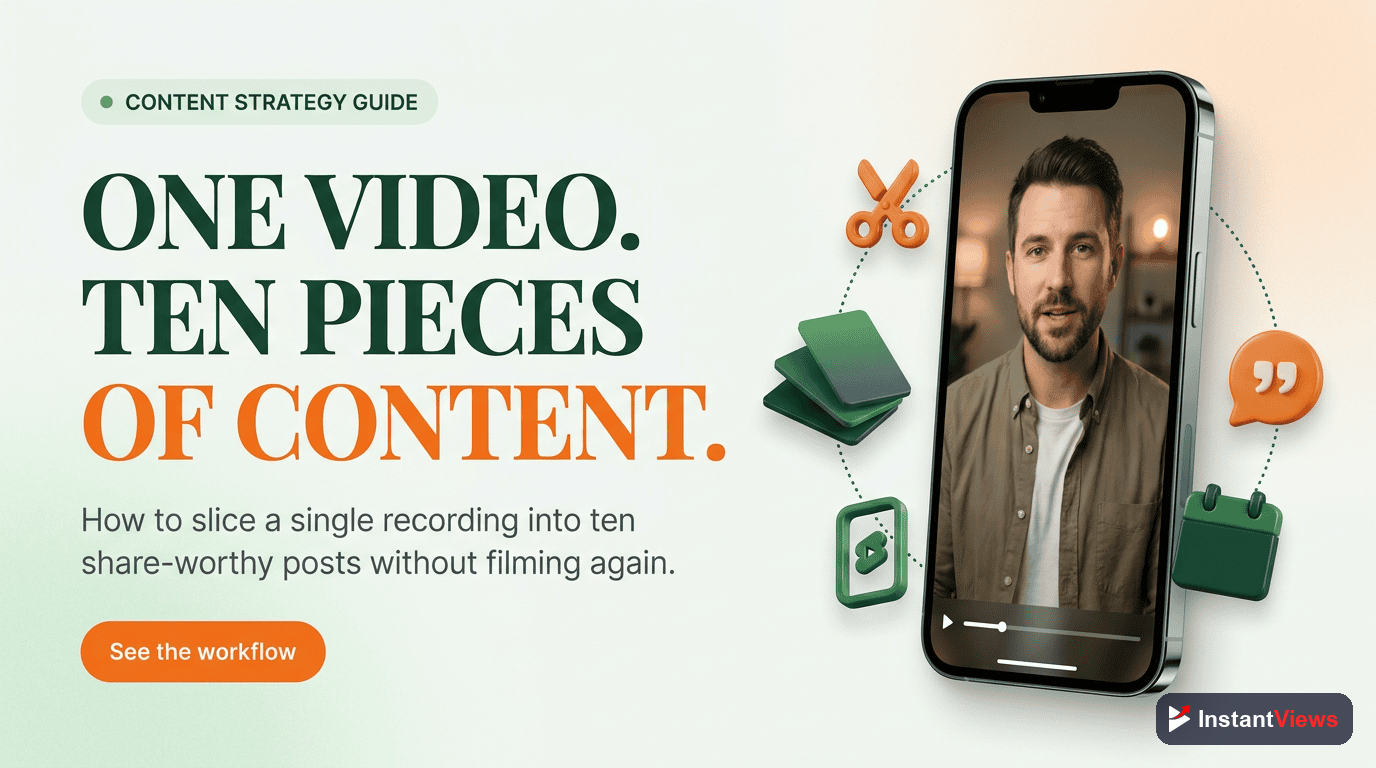 How to Repurpose One Video Into 10 Pieces of Content