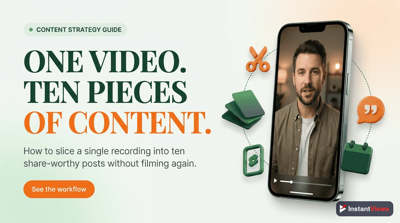 How to Repurpose One Video Into 10 Pieces of Content