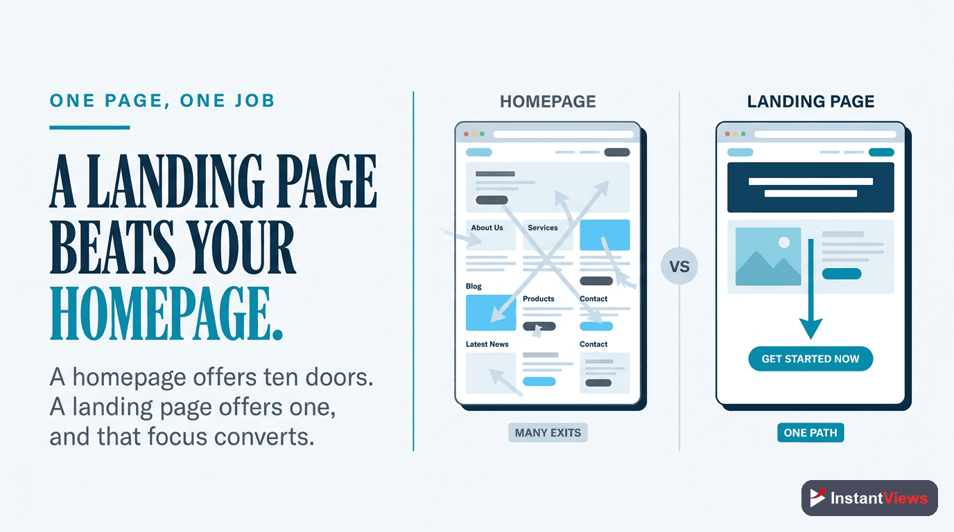 Why a Dedicated Landing Page Beats Your Homepage