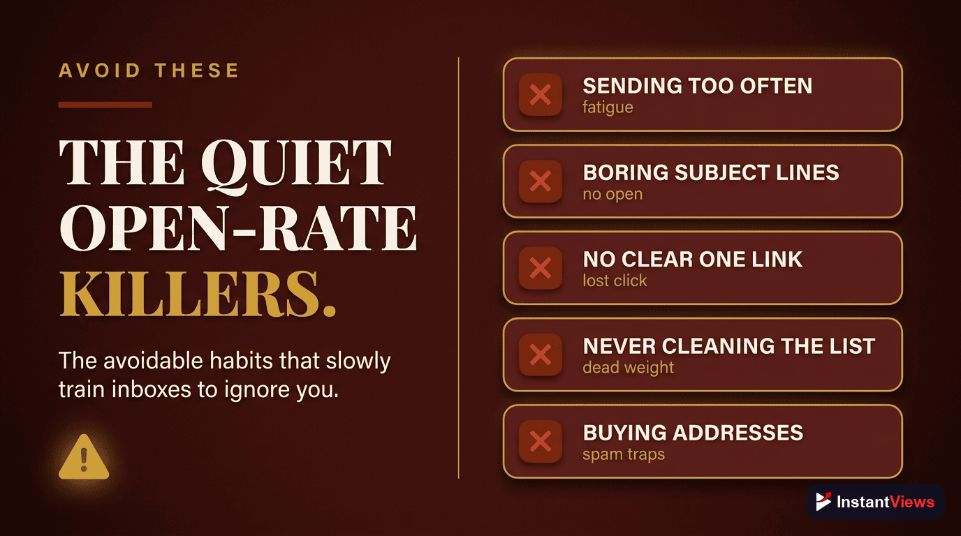 Mistakes That Quietly Kill Your Open Rates