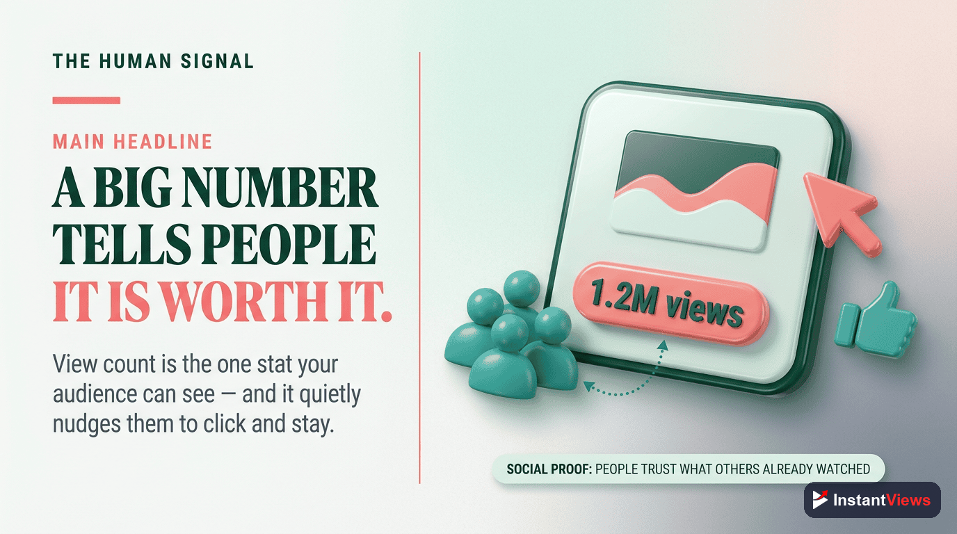 Where View Count Genuinely Helps: Social Proof
