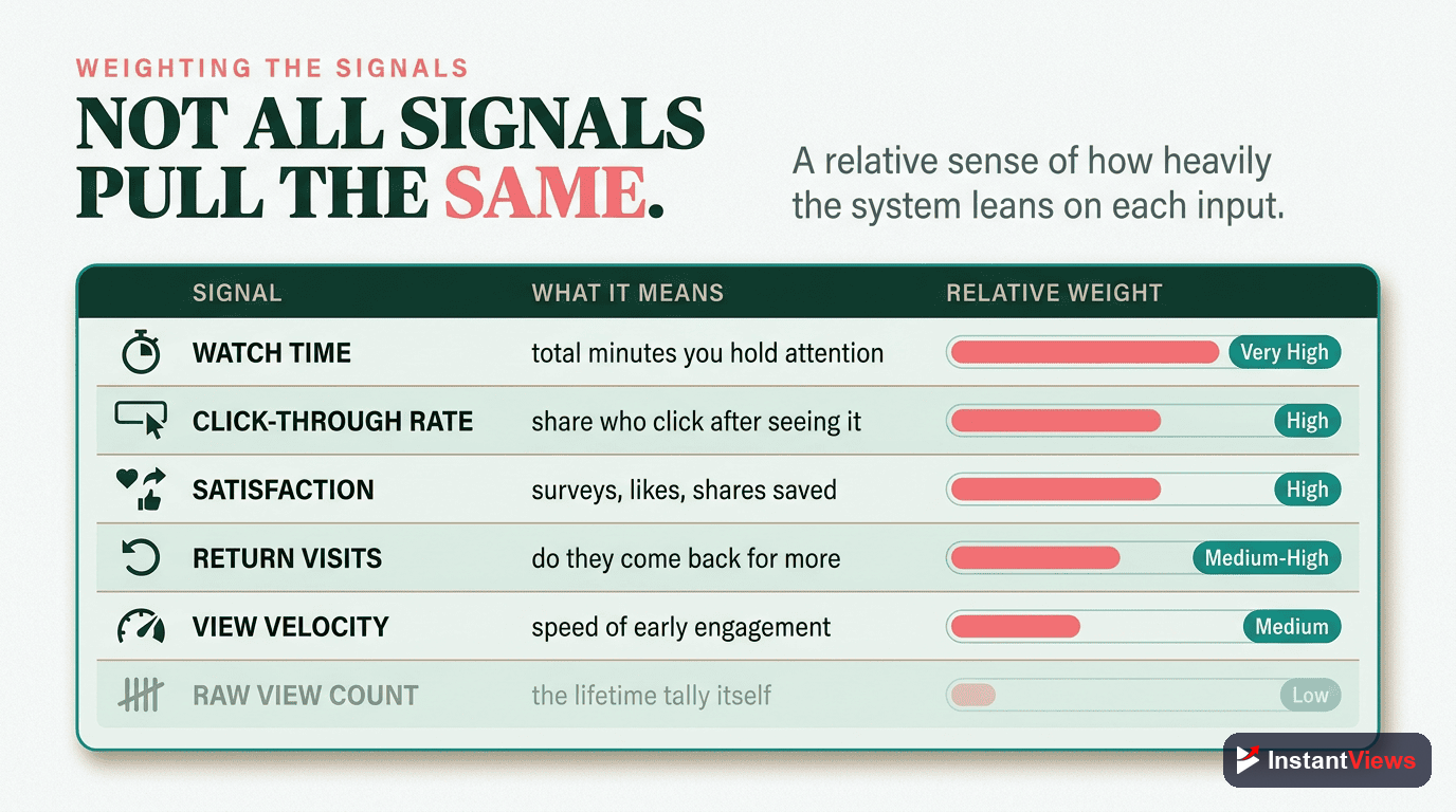 How Much Each Signal Matters