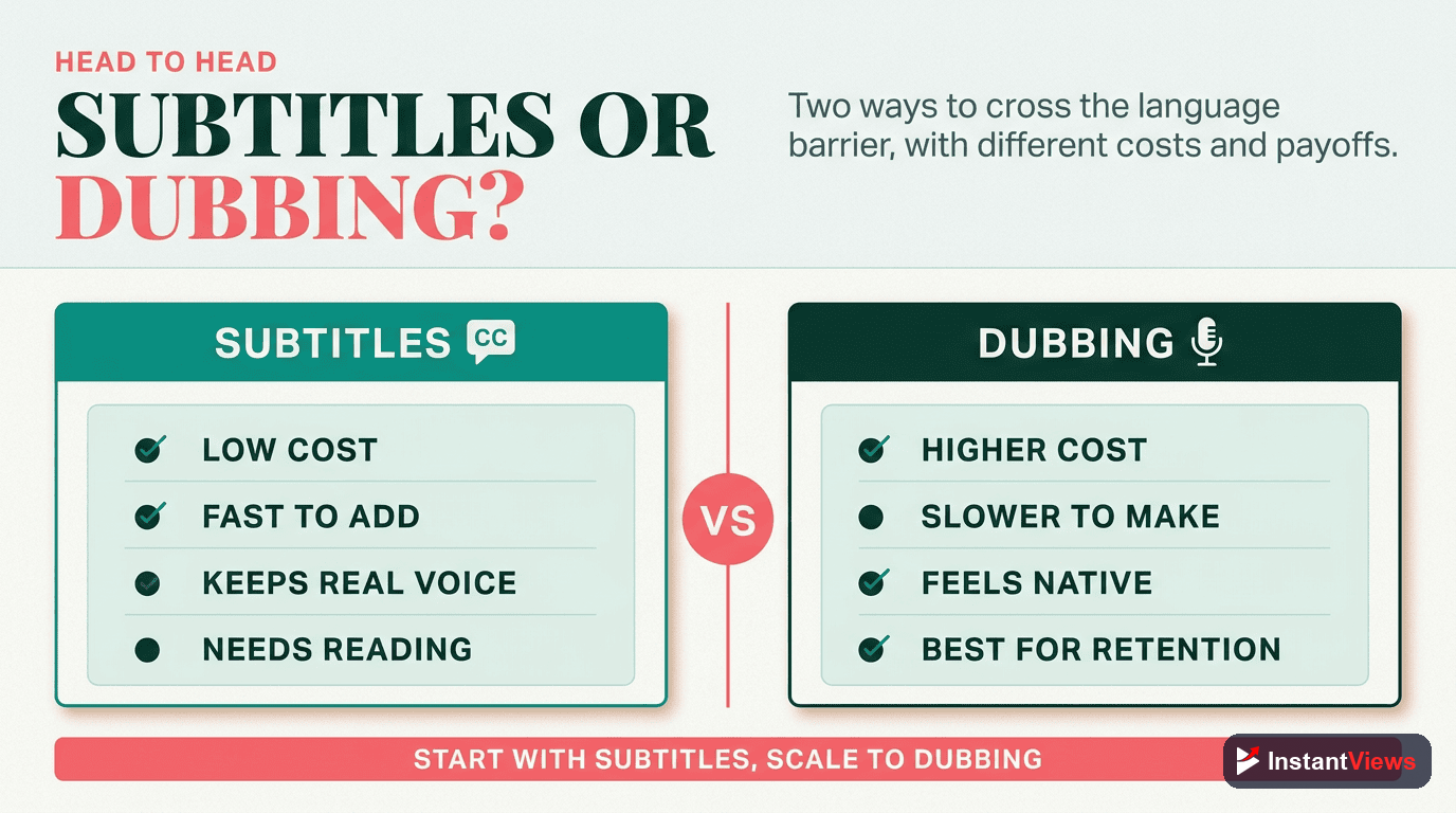 Subtitles vs. Dubbing: Which to Choose