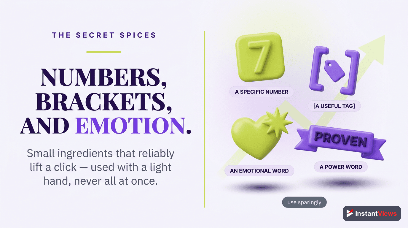 Power Ingredients: Numbers, Brackets, and Emotion