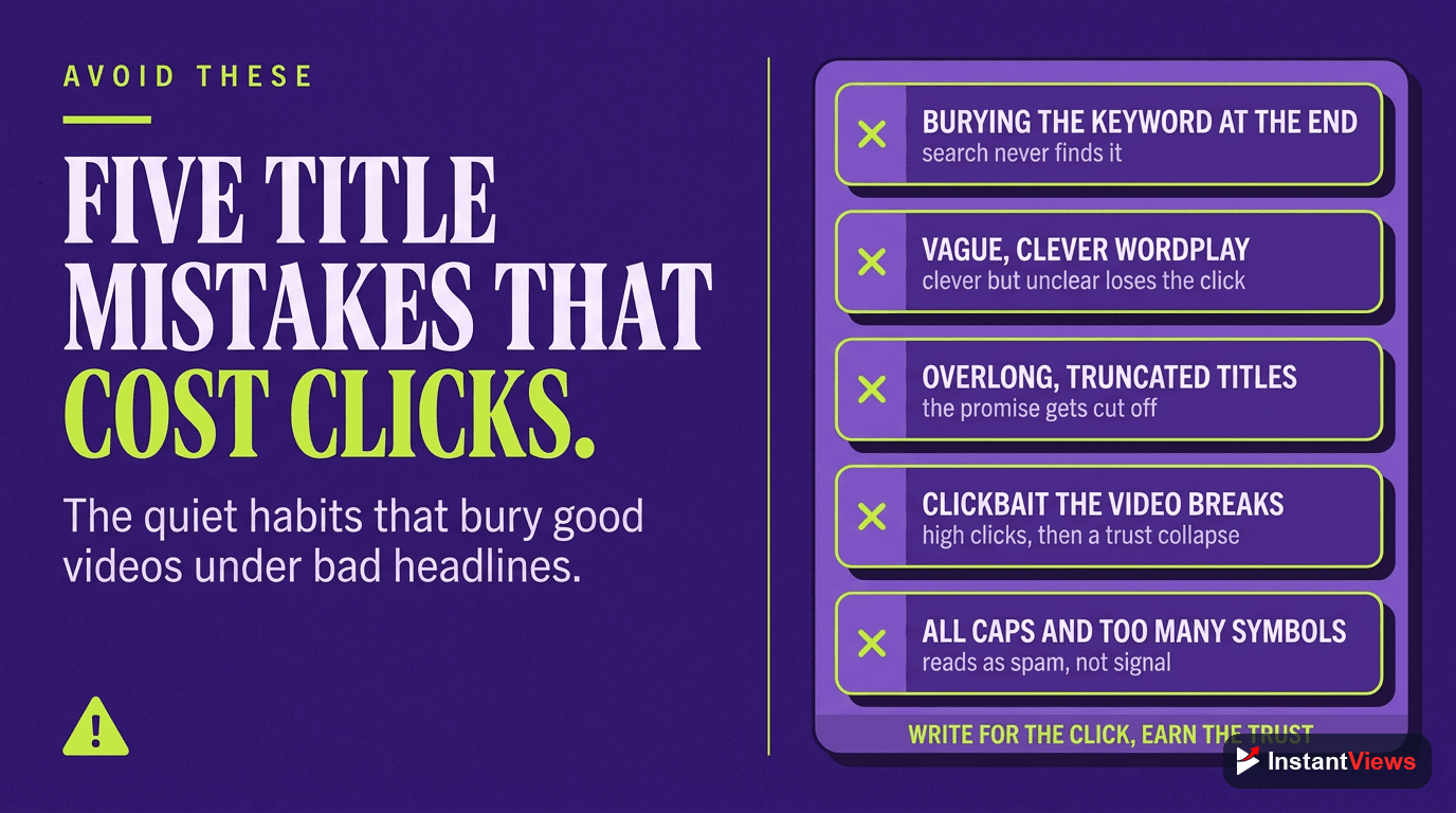 Title Mistakes That Quietly Kill Views