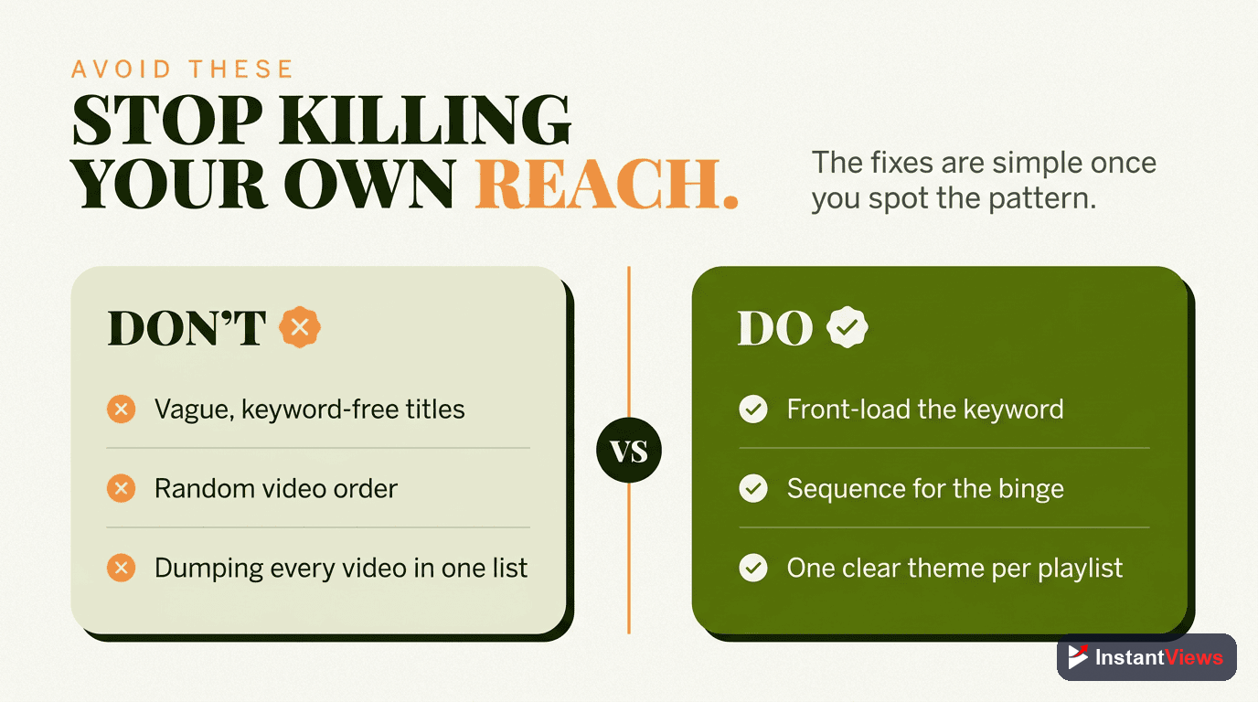 Common Playlist Mistakes to Avoid