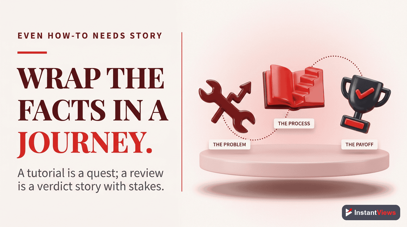 Storytelling in Tutorials and Reviews