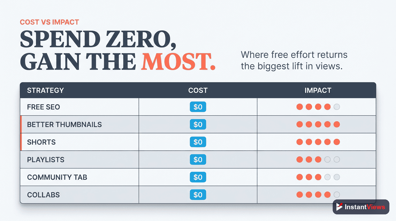 Cost vs Impact: A Strategy Table