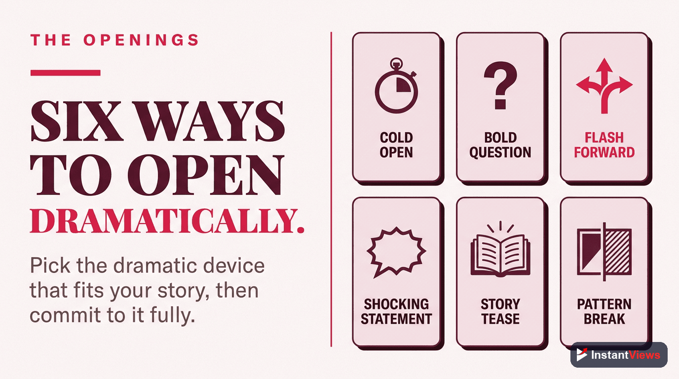 Types of Dramatic Openings