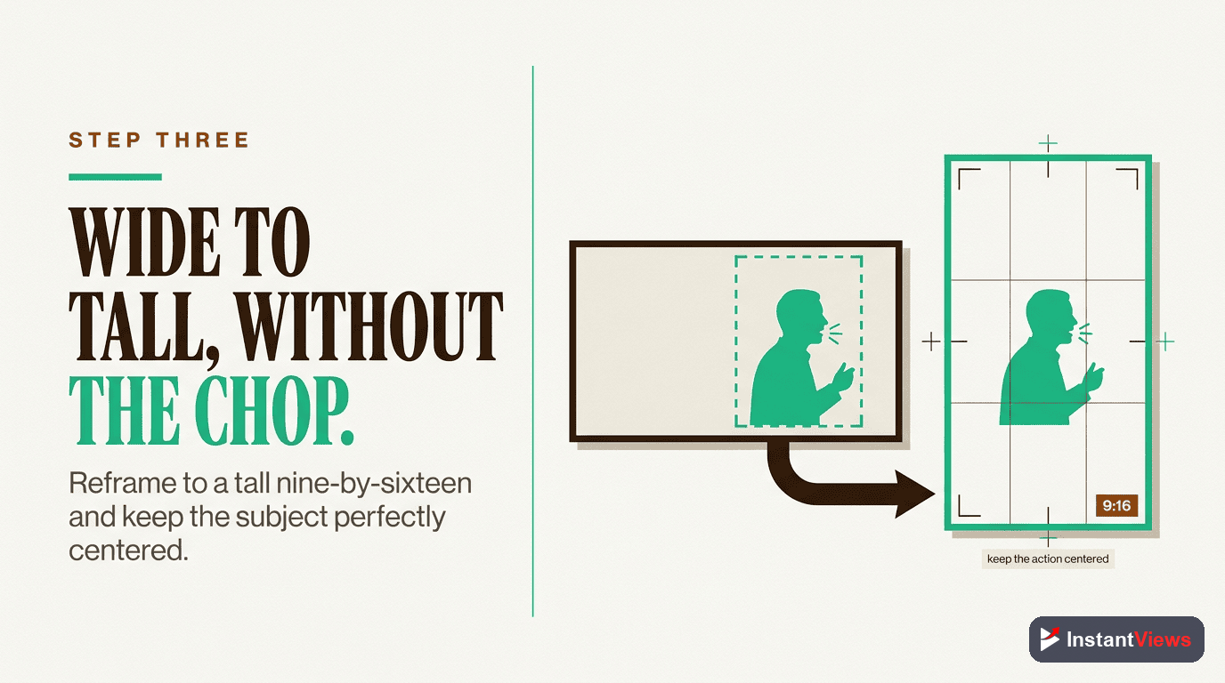 Step 3: Reframe to Vertical Format