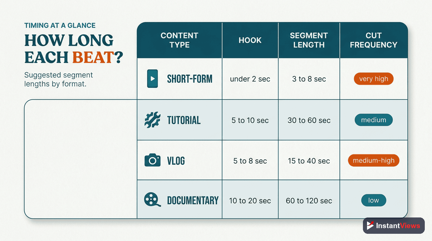 Segment Timing Guide by Content Type