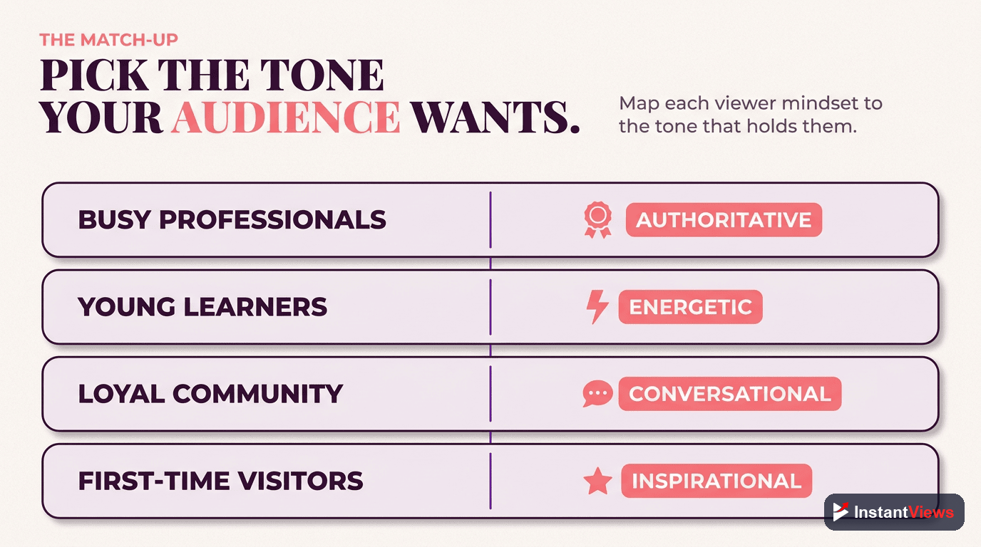 Matching Tone to Your Audience