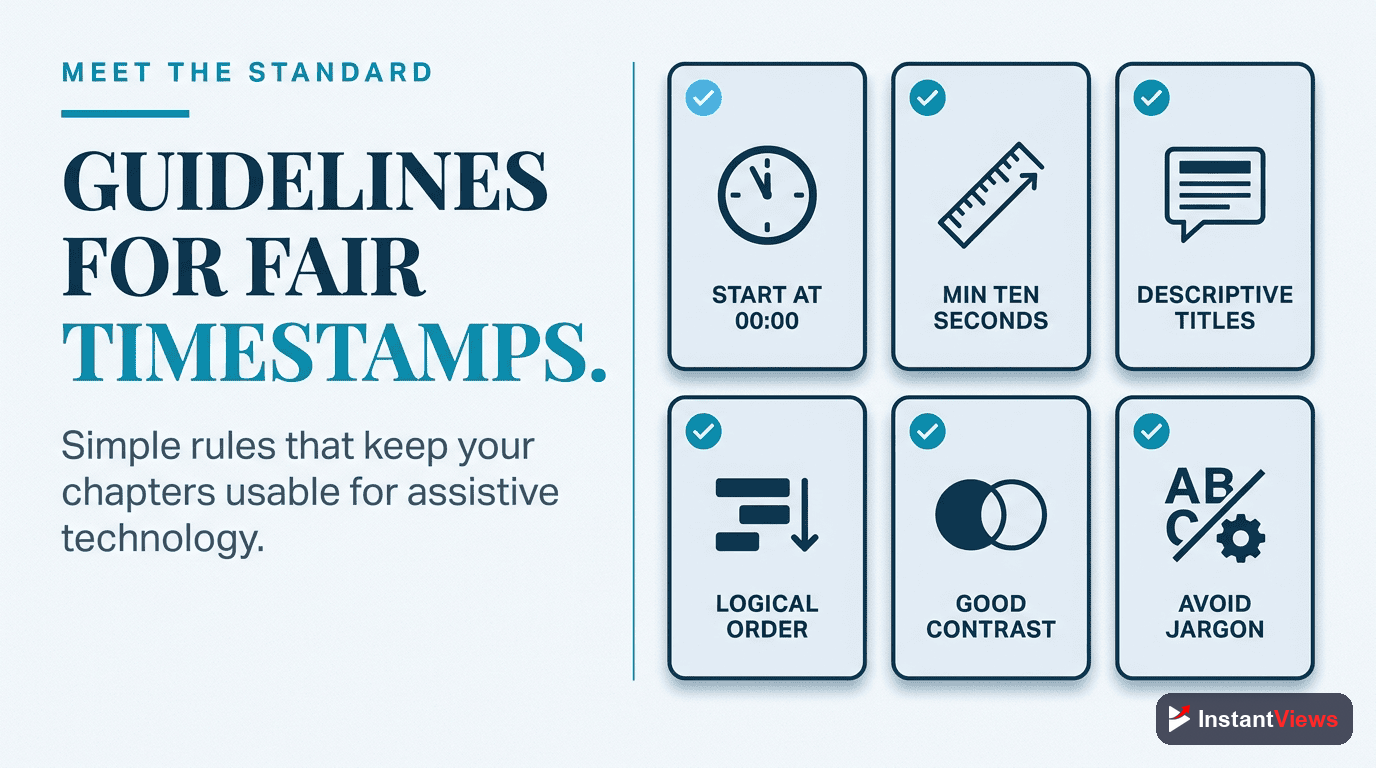 Accessibility Guidelines for Timestamps