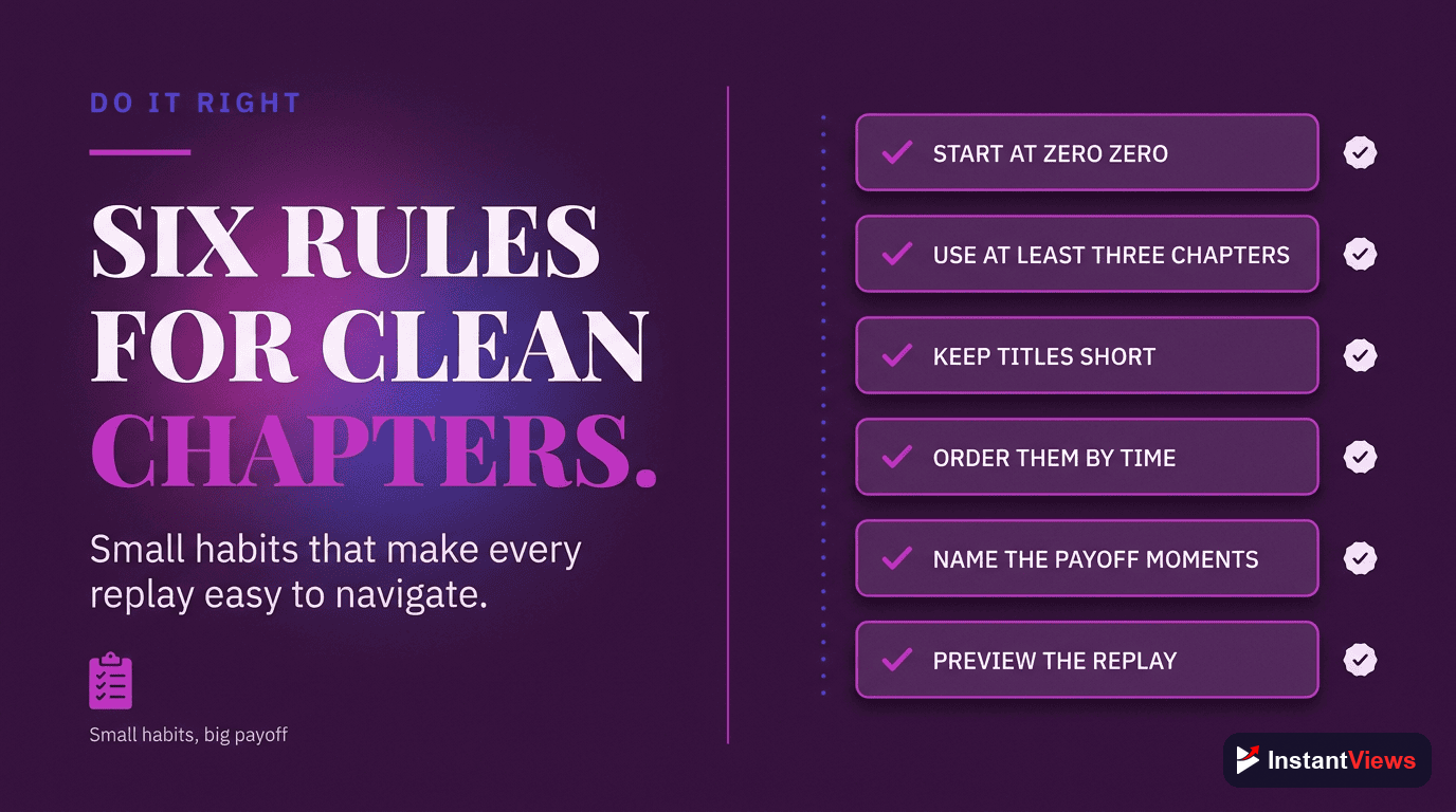 Best Practices for Stream Chapters