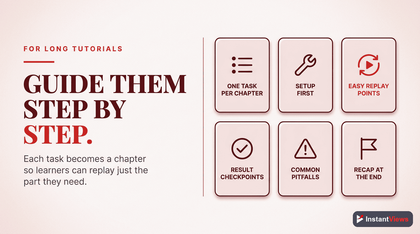 Long Tutorial Chapter Strategies