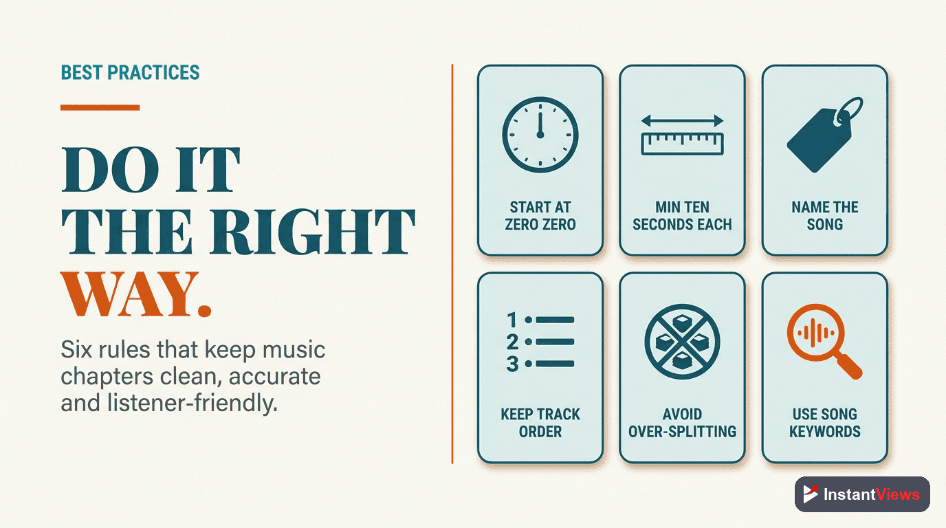 Music Video Chapter Best Practices