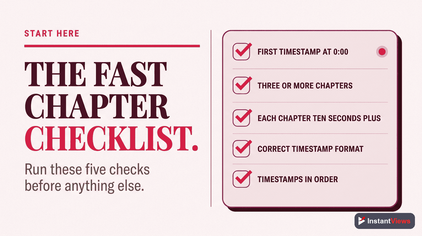 Quick Troubleshooting Checklist