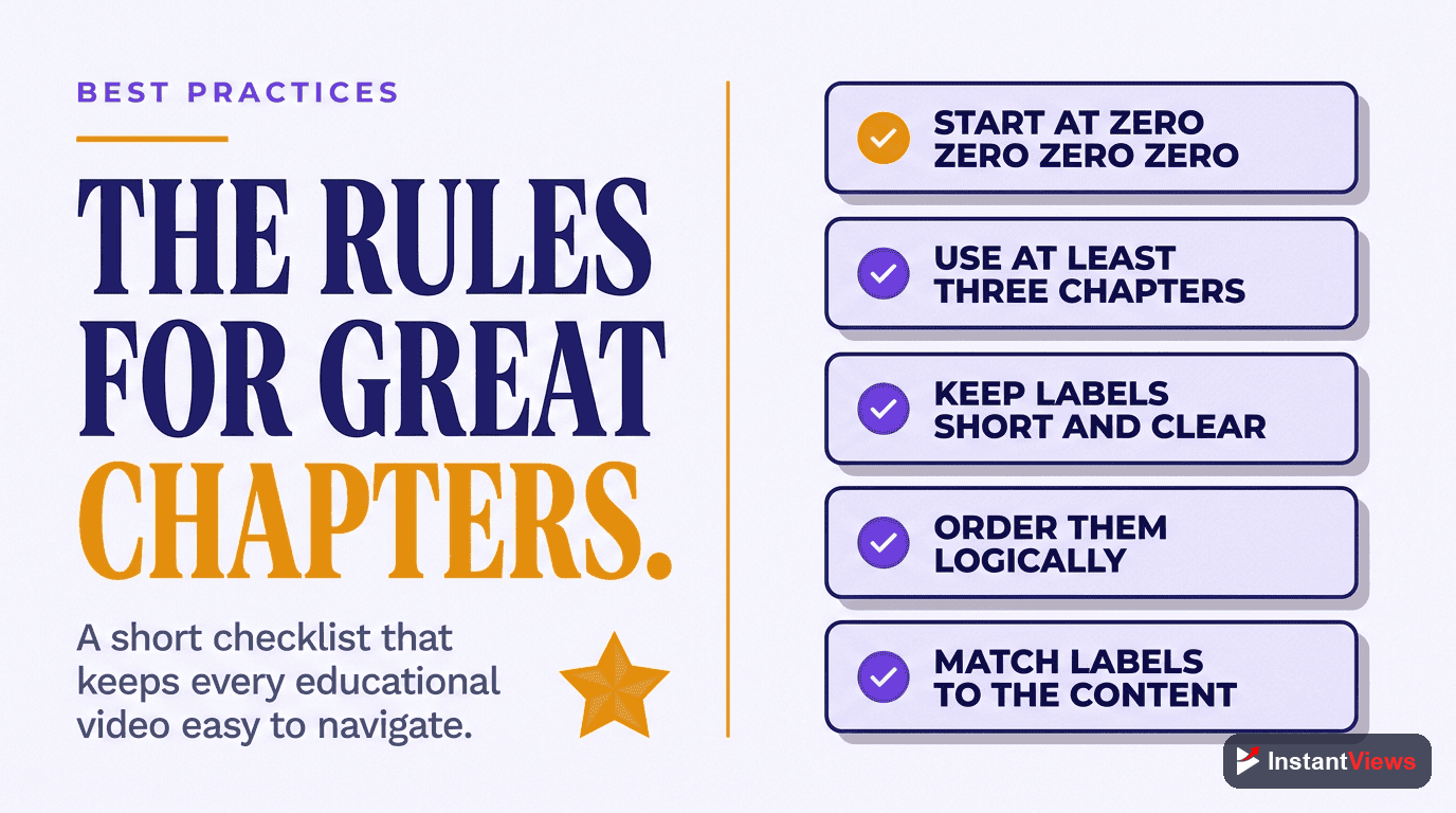 Educational Video Chapter Best Practices