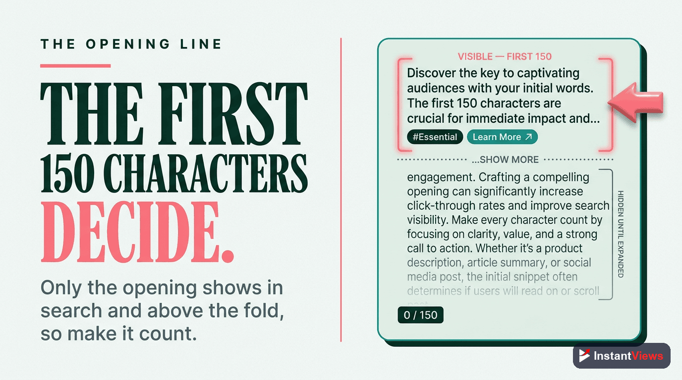 The First 150 Characters Rule