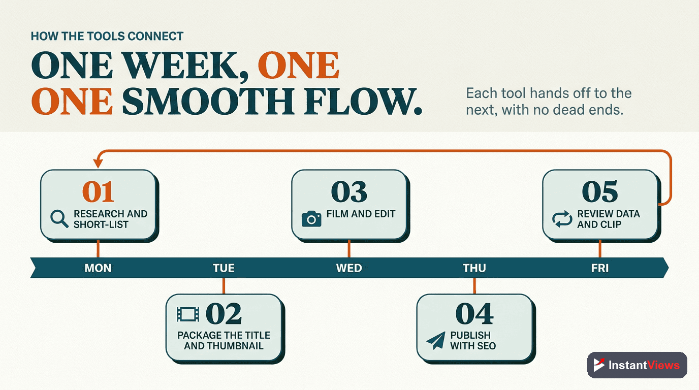 How the Tools Connect: A Weekly Workflow