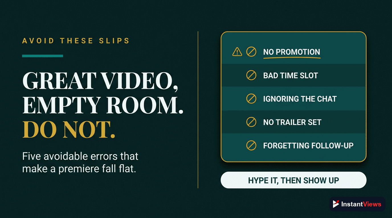 Common Premiere Mistakes to Avoid