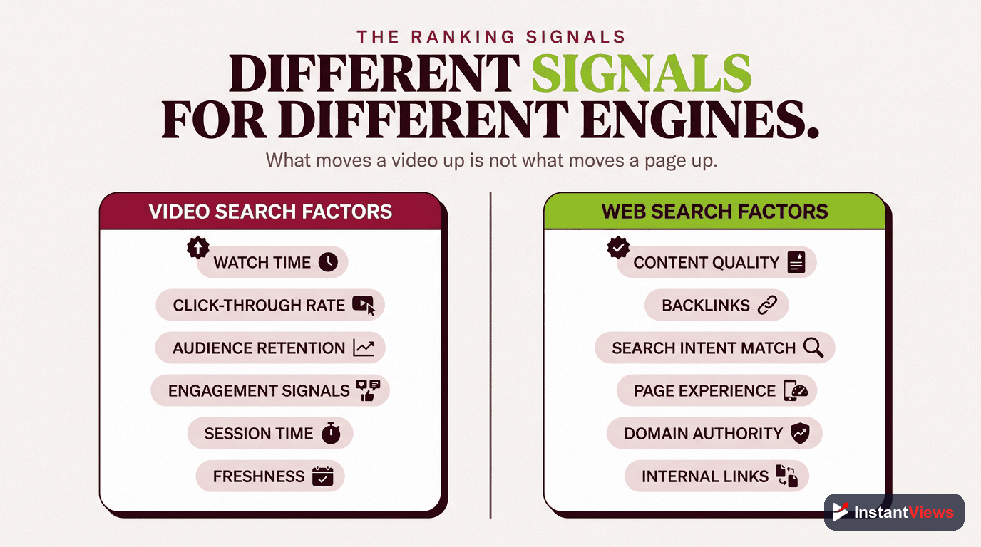 Major Ranking Factors Compared