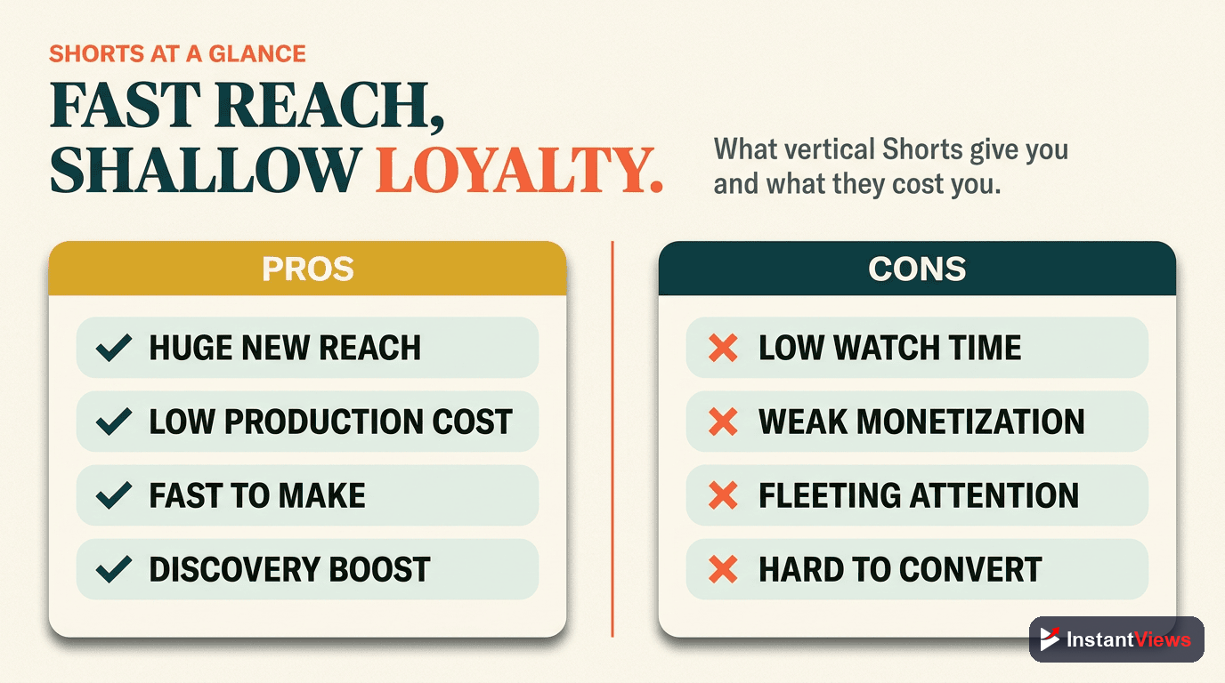 YouTube Shorts: Pros and Cons