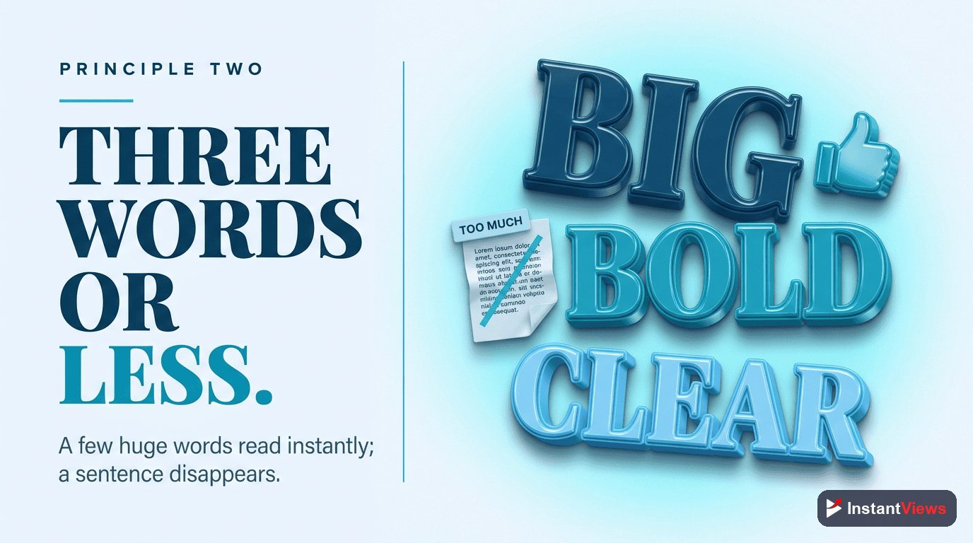 Principle #2: Minimal, Bold Text