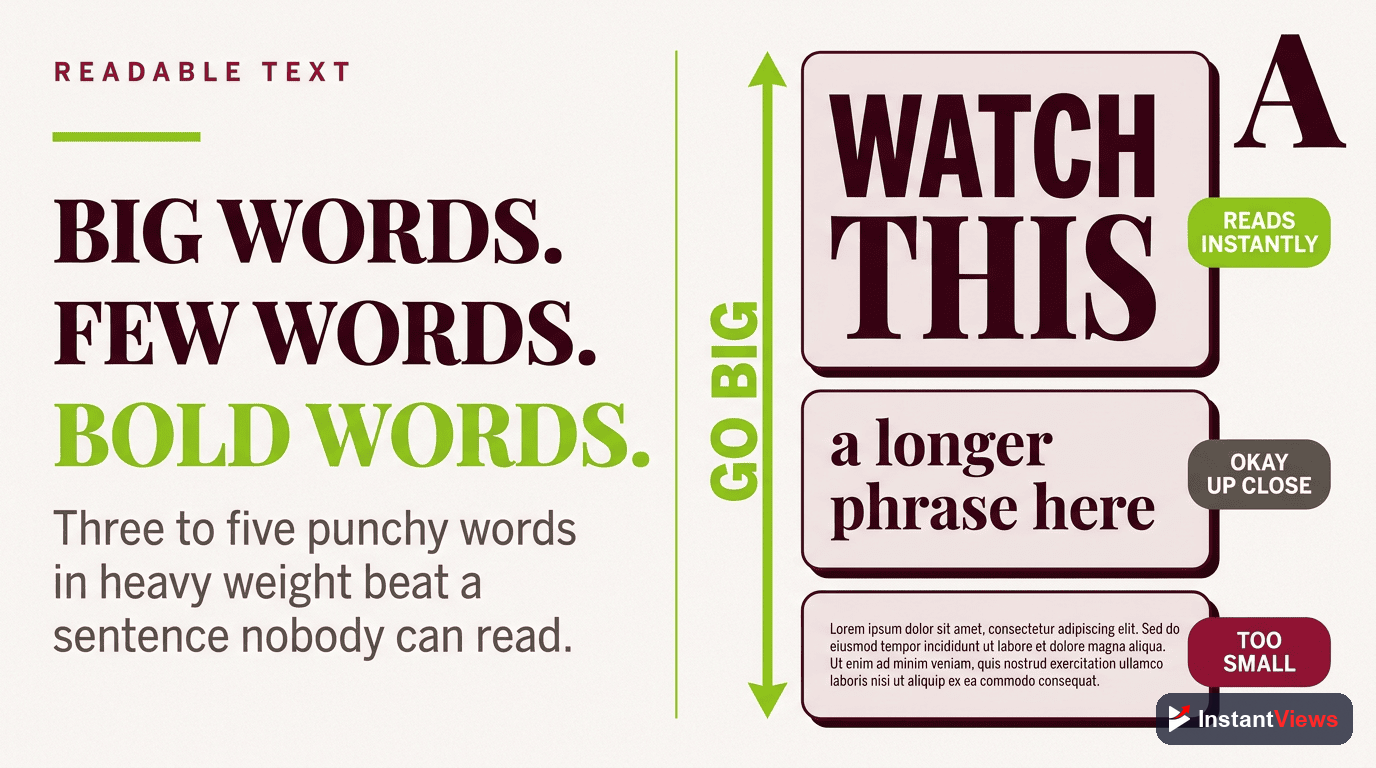 Large, Readable Text