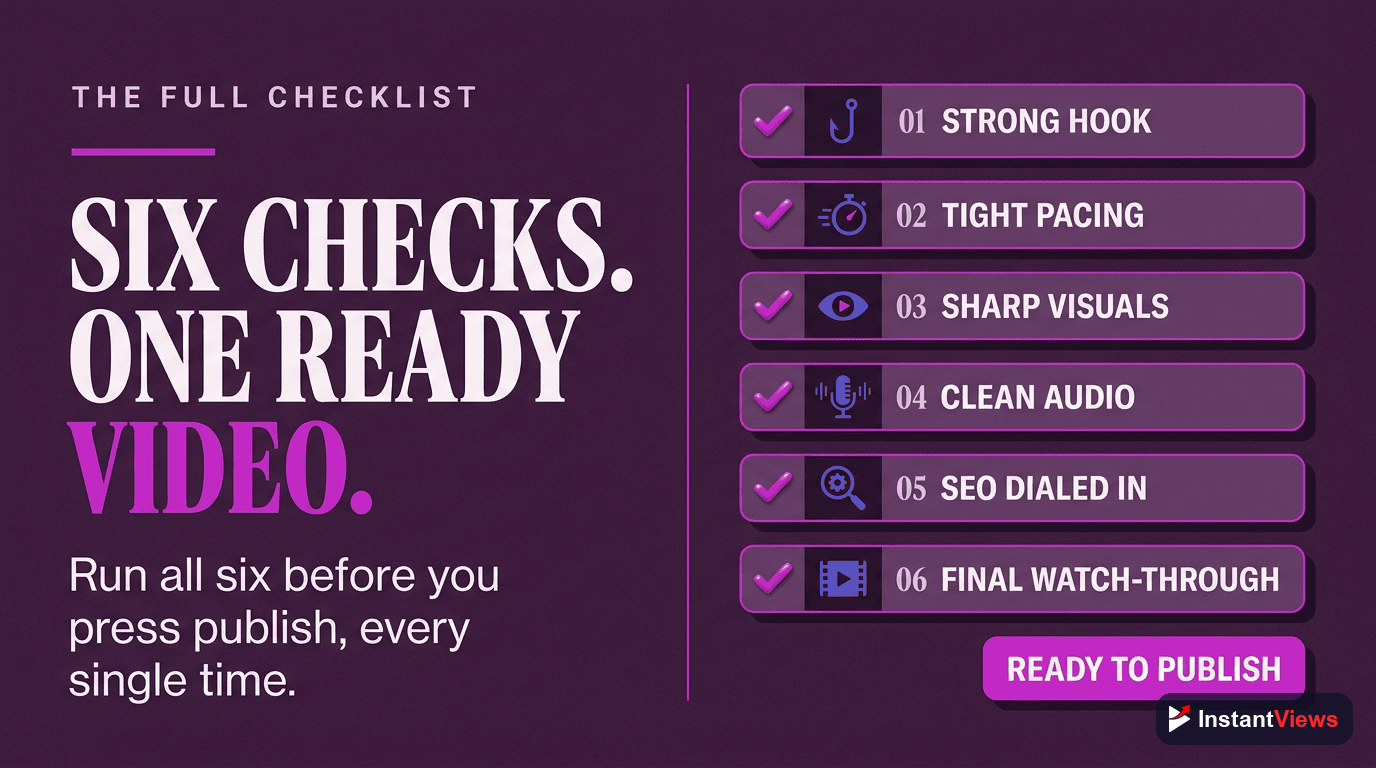Complete Pre-Upload Analysis Checklist